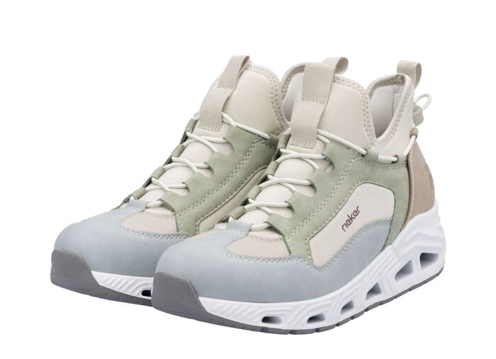 Rieker, stylische Damen-Boots, Weite G, mit herausnehmbarem Fu&szlig;bett MULTICOLOR