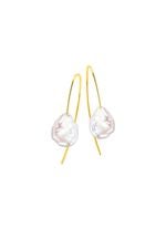 Ohrhacken mit Keshi-Perlen 