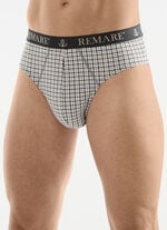 Fünferpack Slips mit Karodessin 