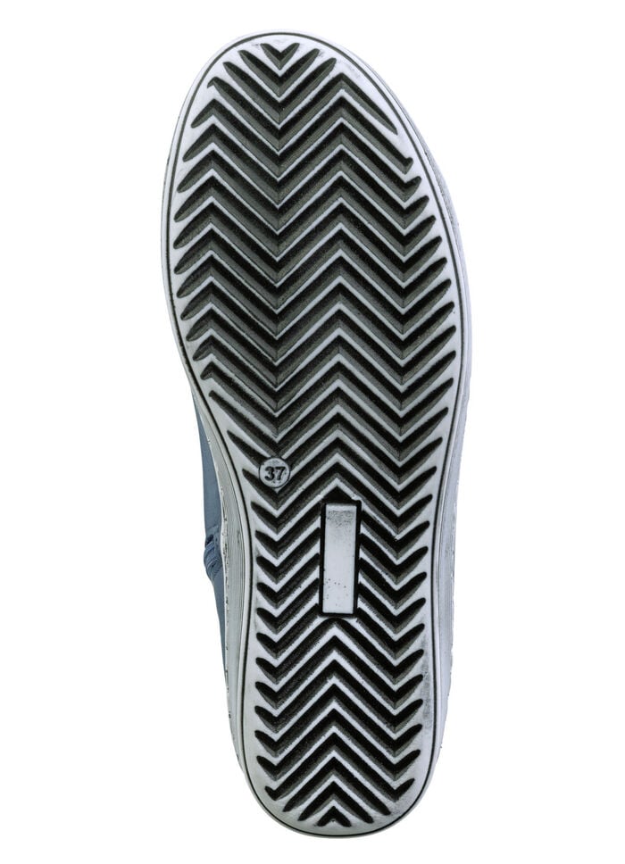 Andrea Conti Schnür-Bootie aus fein genarbtem Nappaleder BLAU