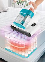 Milbensauger &ndash; vernichtet 99,9% aller Milben, Bakterien und Keime BLAU