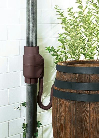 Regenfilter mit Edelstahlsieb, Anleitung und Schlauch 