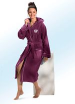 Bademantel mit Kapuze BEERE