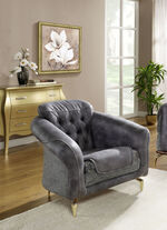 Prachtvollen Polstermöbel mit komfortabler Nosagfederung GRAU