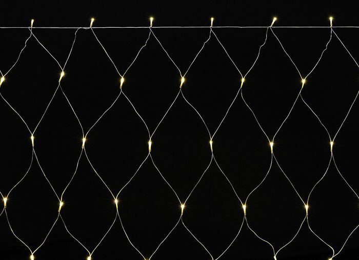 LED-Lichternetz mit warmweißem Licht KRISTALL-EFFEKT