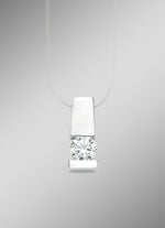 Edler Anhänger in Weißgold mit Brillant 