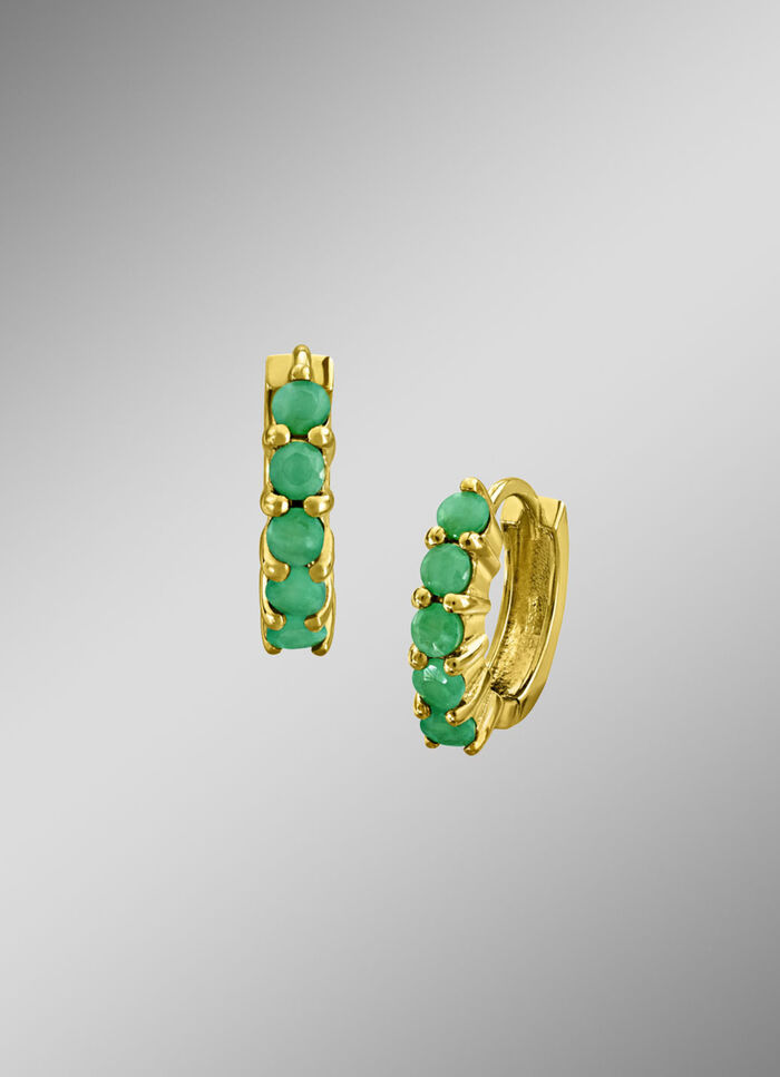 Creolen mit Smaragde 