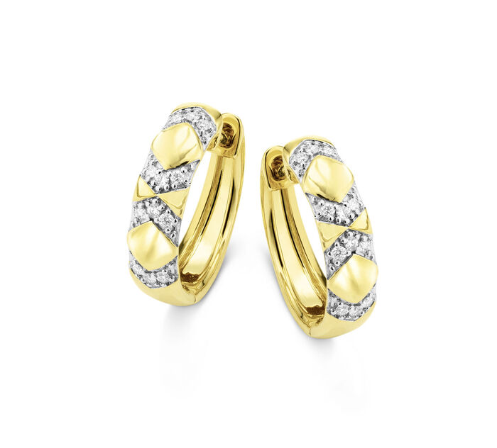 Edel im Design: Brillant-Creolen 