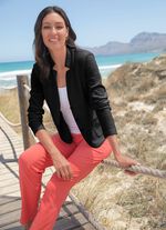 Blusenblazer mit Schulterpolstern 