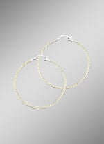 Funkelnde Creolen aus Silber 925/- fein 