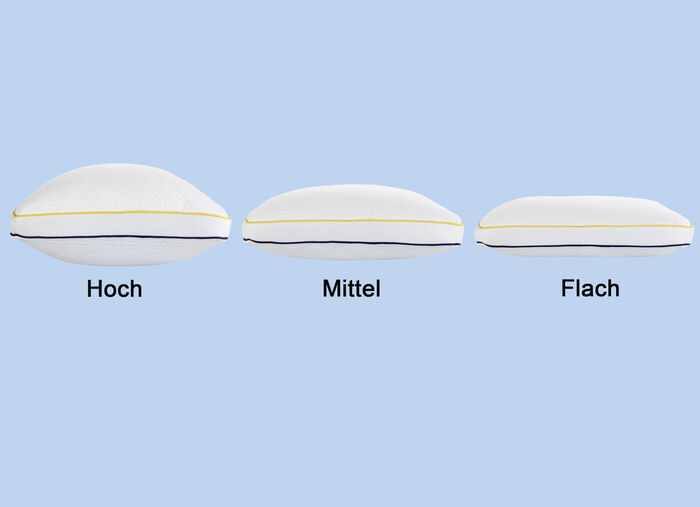 Kopfkissen mit Gelschaumflocken-F&uuml;llung 