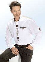 Hemd mit Zierstickerei an der Knopfleiste 