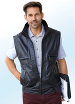 Lederweste mit drei Innentaschen 