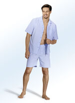 Shorty 3-teilig, durchgeknöpft, aus Webware mit Streifendessin 