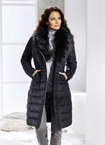 Mantel aus Nappaleder-Imitat 