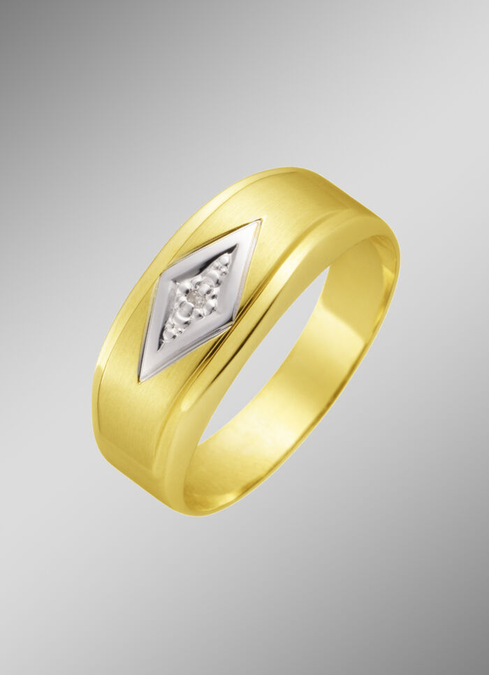 Herrenring in Bicolor 