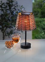 Solar-Tischleuchte "Rattan" 