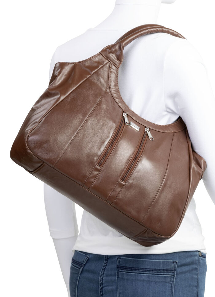 Laurina, Tasche, Damen, aus Leder MARONE