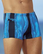 Badehose in Kastenform mit Rei&szlig;verschlusstasche 