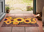 Fußmatte mit Sonennblumen-Motiv 
