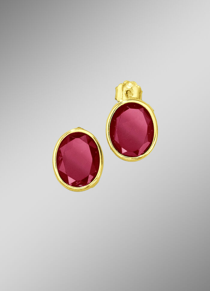 Ohrstecker mit echt Granat 