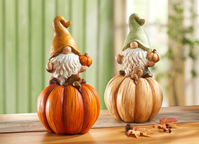 Wichtel auf K&uuml;rbis ORANGE