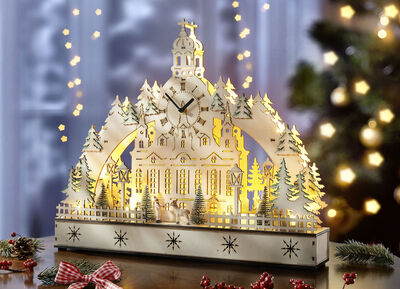 Lichterbogen mit Uhr 