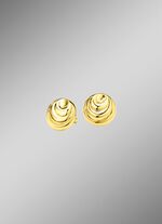Ohrstecker aus Gold mit gl&auml;nzendem Finish 