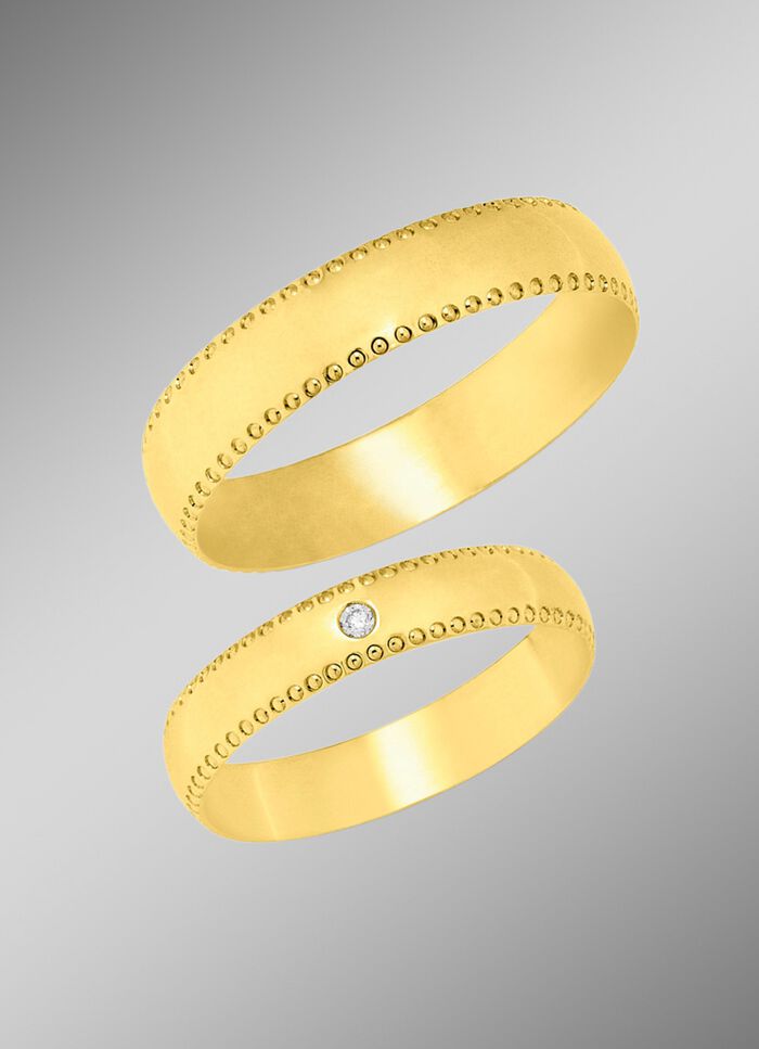 Interessanter Brillant-Trauring 