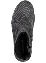 Waldl&auml;ufer Stiefelette mit Zebra-Dessin SCHWARZ-GRAU