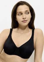 Triumph-Comfort Minimizer-Bügel-BH mit elastischer Tüllstickereispitze SCHWARZ