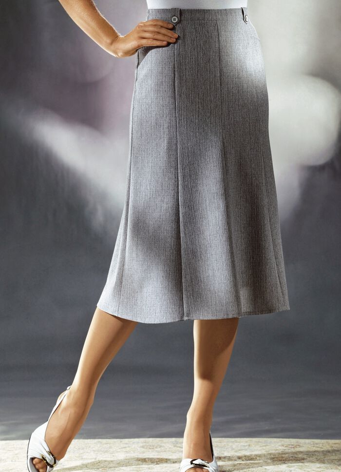 Bahnenrock HELLGRAU MEL.