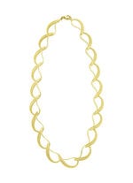 Vergoldete Halskette aus Silber  