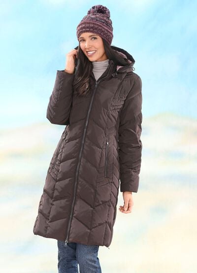 Mantel mit abnehmbarer Kapuze 