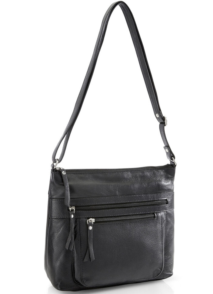 Laurina, Tasche, Damen, mit verstellbarem Umh&auml;ngeriemen SCHWARZ