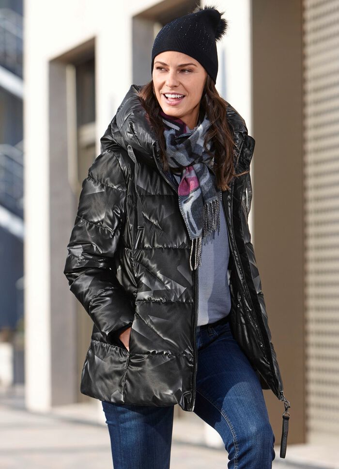 Funktionsjacke mit reflektierendem Print 