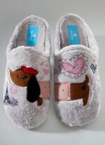 Hausschuh mit Gummi-Laufsohle 