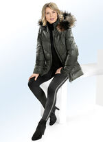 Leggings mit olivfarbenem Zierband 