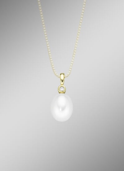 Anhänger mit Süßwasser-Zuchtperle 