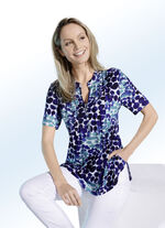 Shirt-Tunika mit Schlingenknopfleiste 