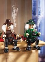 Räuchermännchen, 2er-Set, aus Holz 