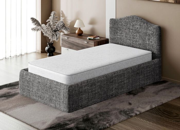 Stretchbezug für Boxspringbett in Mikrofaser-Qualität GRAU