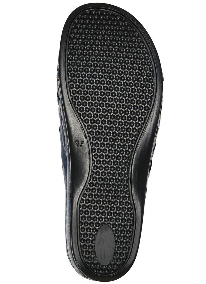 Gemini, sommerliche Damen-Clogs, Weite G, mit Gummizug MARINE