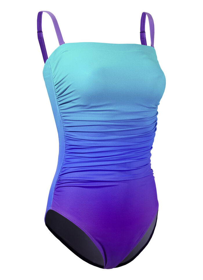 Badeanzug mit abnehmbaren Trägern und Halbkorsage 