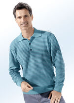 Polopullover in 2 Farben PETROL