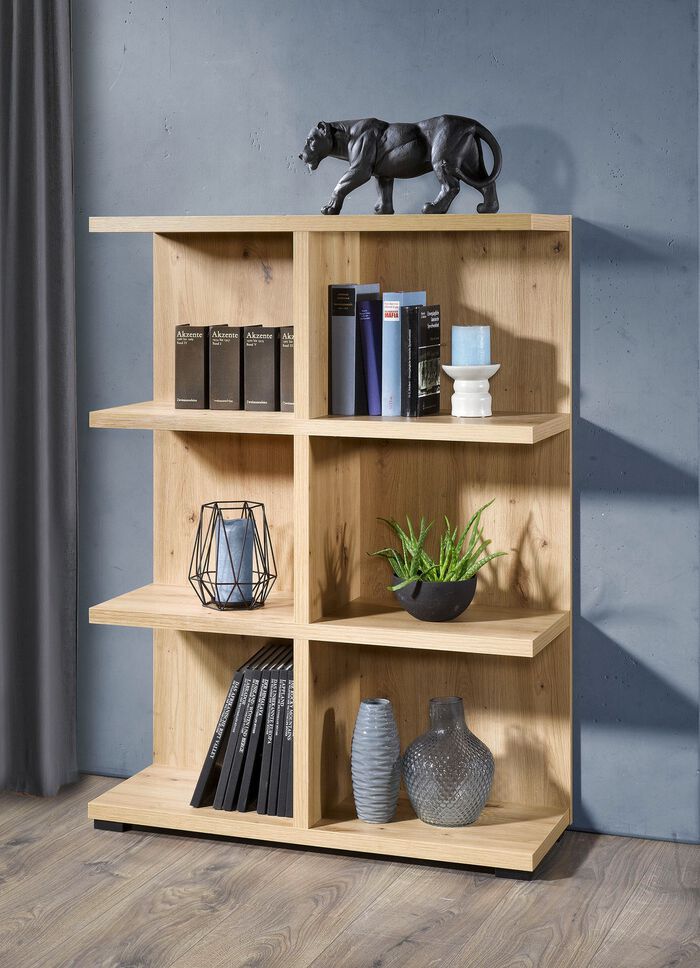 Regal mit 6 offenen F&auml;cher EICHE ARTISAN