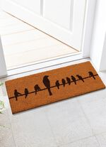 Fu&szlig;matte mit rutschfester Gummir&uuml;ckseite BRAUN