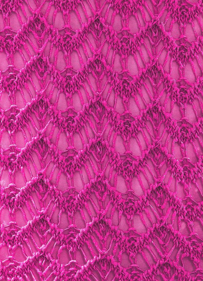 Pullover aus hochwertigem Glanzeffektgarn FUCHSIA MELIERT