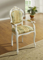 Esszimmerstühle mit Gestell aus massivem Buchenholz GRÜN-WEISS