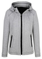 Jacke mit offenkantiger Verarbeitung 